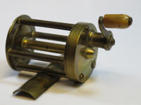 J. F. & B. F. Meek, No. 0, brass reel, ultra rare